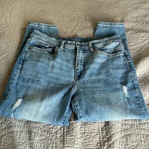 Ana high-rise blue jeans size 12 petite